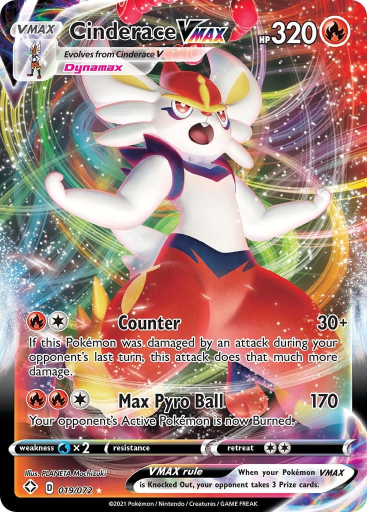 Image for Cinderace VMAX (019/072) [Shining Fates] - Pokemon