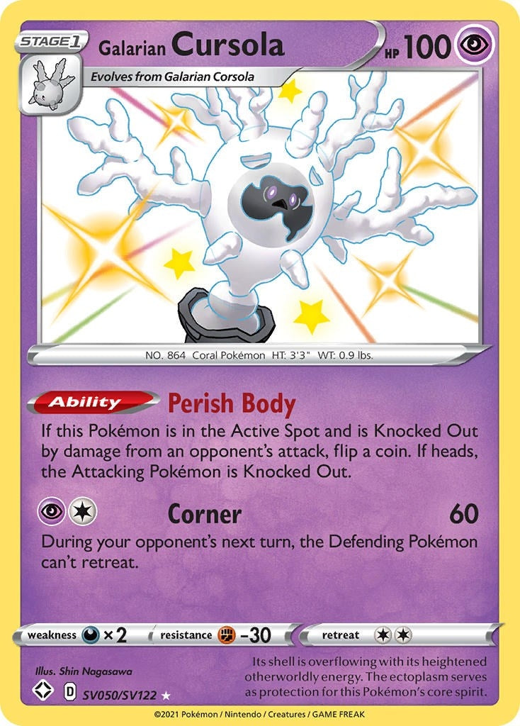 Image for Galarian Cursola (SV050/SV122) [Shining Fates: Shiny Vault] - Pokemon