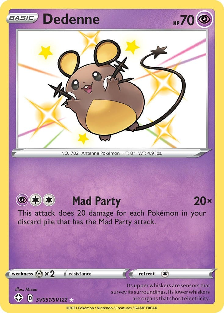Image for Dedenne (SV051/SV122) [Shining Fates: Shiny Vault] - Pokemon