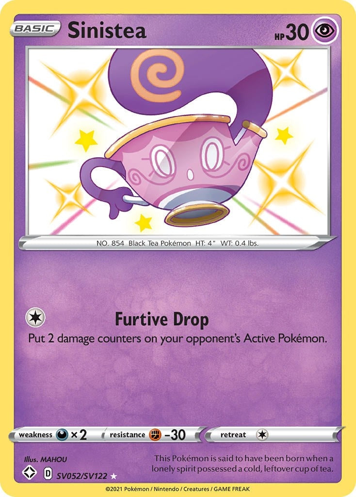 Image for Sinistea (SV052/SV122) [Shining Fates: Shiny Vault] - Pokemon