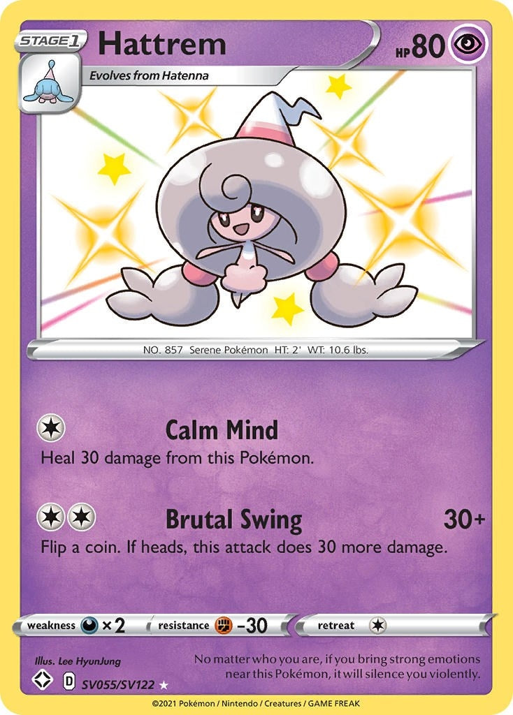 Image for Hattrem (SV055/SV122) [Shining Fates: Shiny Vault] - Pokemon