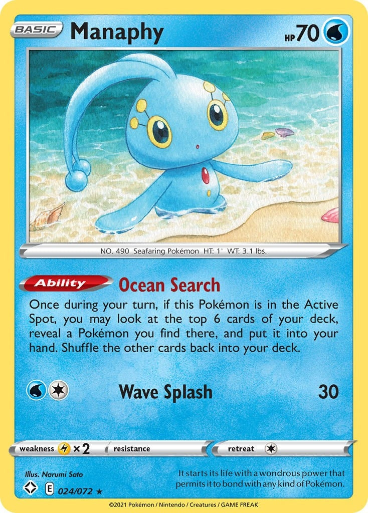 Image for Manaphy (024/072) [Shining Fates] - Pokemon