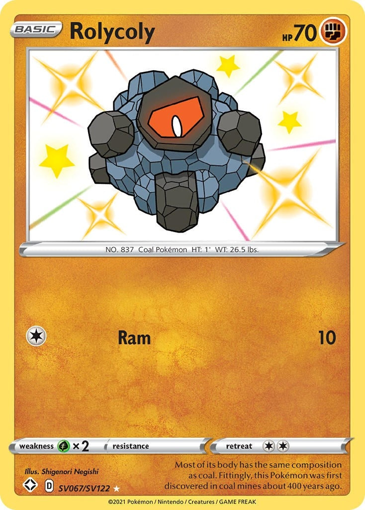 Image for Rolycoly (SV067/SV122) [Shining Fates: Shiny Vault] - Pokemon