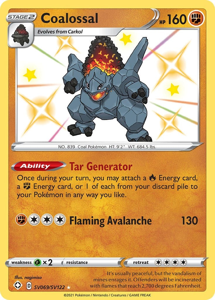 Image for Coalossal (SV069/SV122) [Shining Fates: Shiny Vault] - Pokemon
