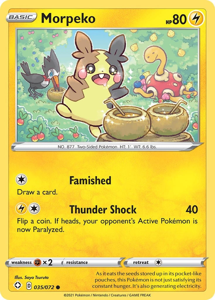 Image for Morpeko (035) (035/072) [Shining Fates] - Pokemon