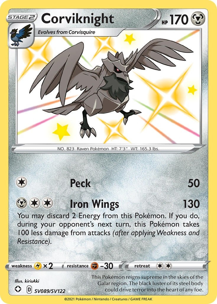 Image for Corviknight (SV089/SV122) [Shining Fates: Shiny Vault] - Pokemon