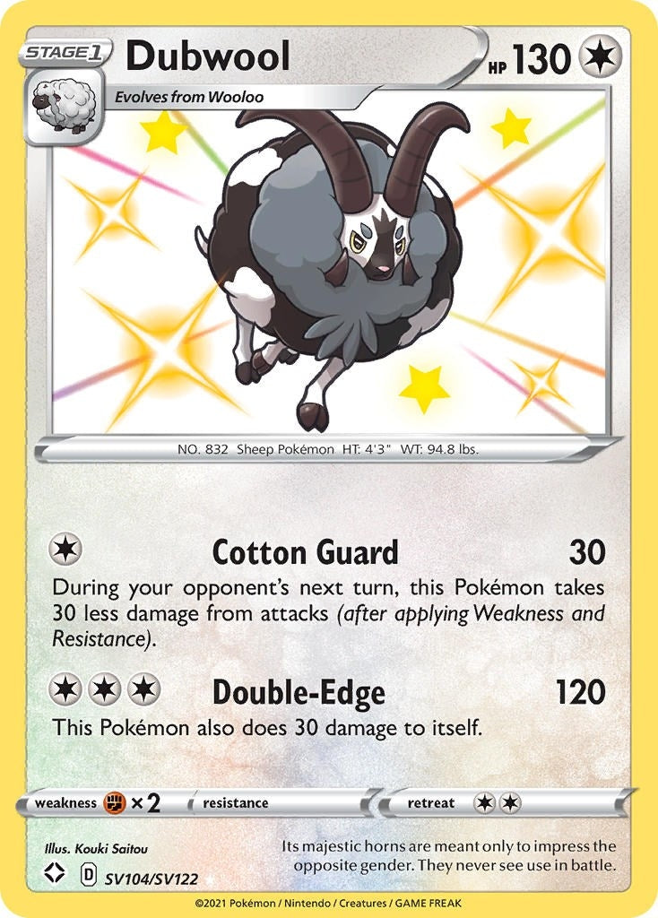 Image for Dubwool (SV104/SV122) [Shining Fates: Shiny Vault] - Pokemon
