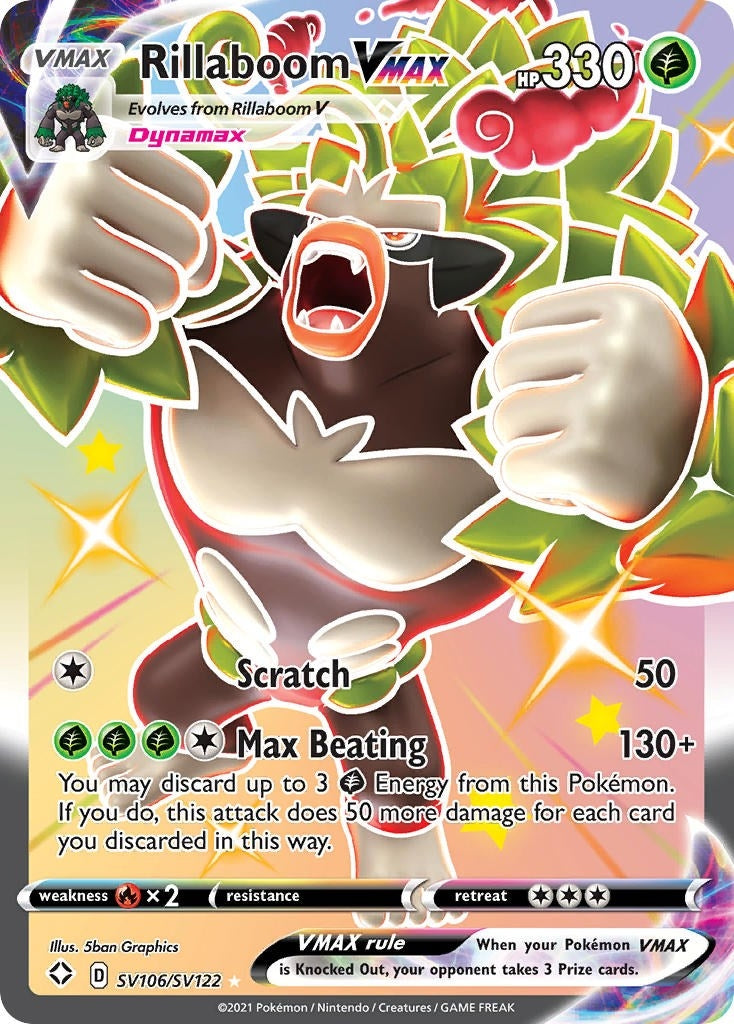 Image for Rillaboom VMAX (SV106/SV122) [Shining Fates: Shiny Vault] - Pokemon