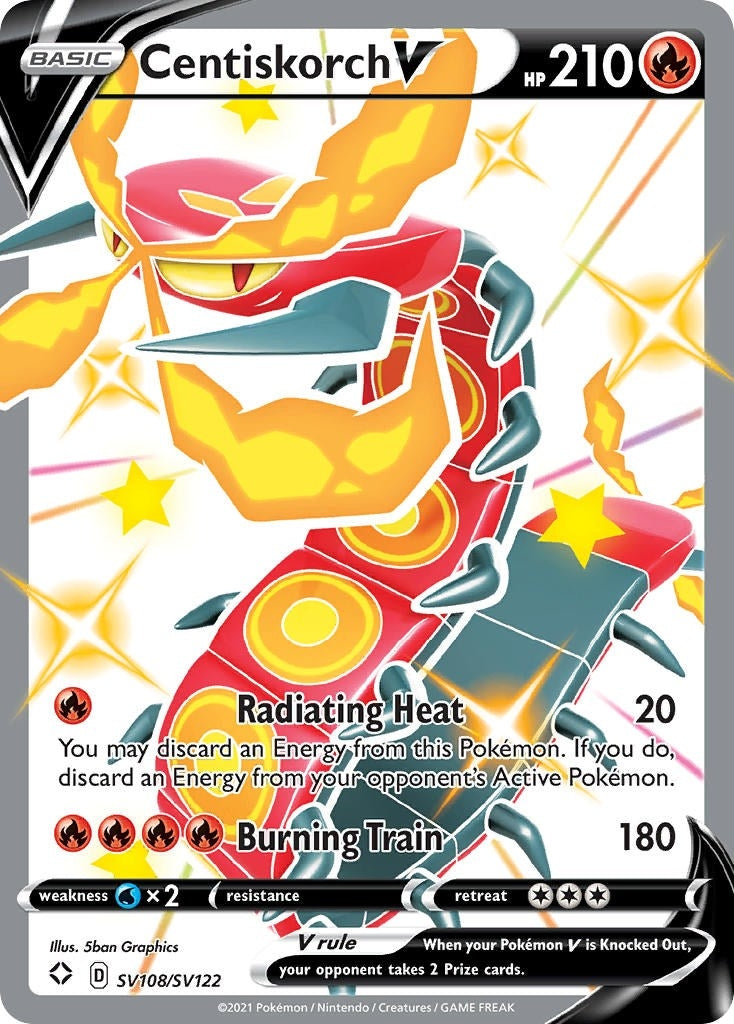 Image for Centiskorch V (SV108/SV122) [Shining Fates: Shiny Vault] - Pokemon