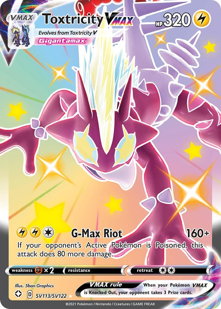 Image for Toxtricity VMAX (SV113/SV122) [Shining Fates: Shiny Vault] - Pokemon