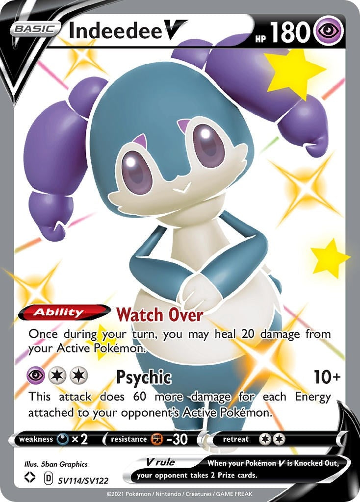 Image for Indeedee V (SV114/SV122) [Shining Fates: Shiny Vault] - Pokemon