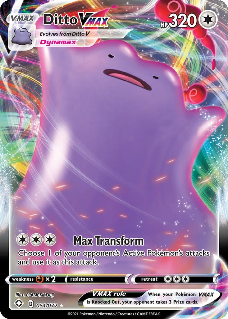Image for Ditto VMAX (051/072) [Shining Fates] - Pokemon