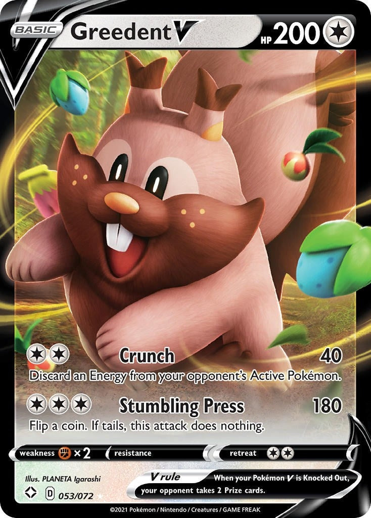 Image for Greedent V (053/072) [Shining Fates] - Pokemon
