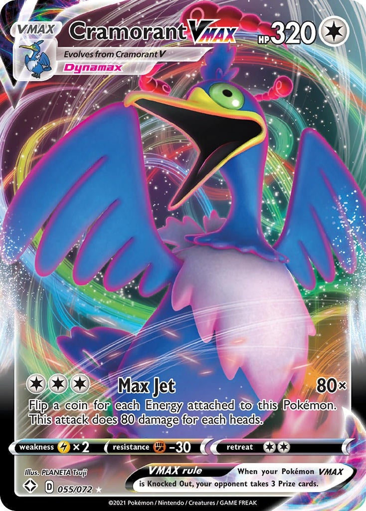 Image for Cramorant VMAX (055/072) [Shining Fates] - Pokemon