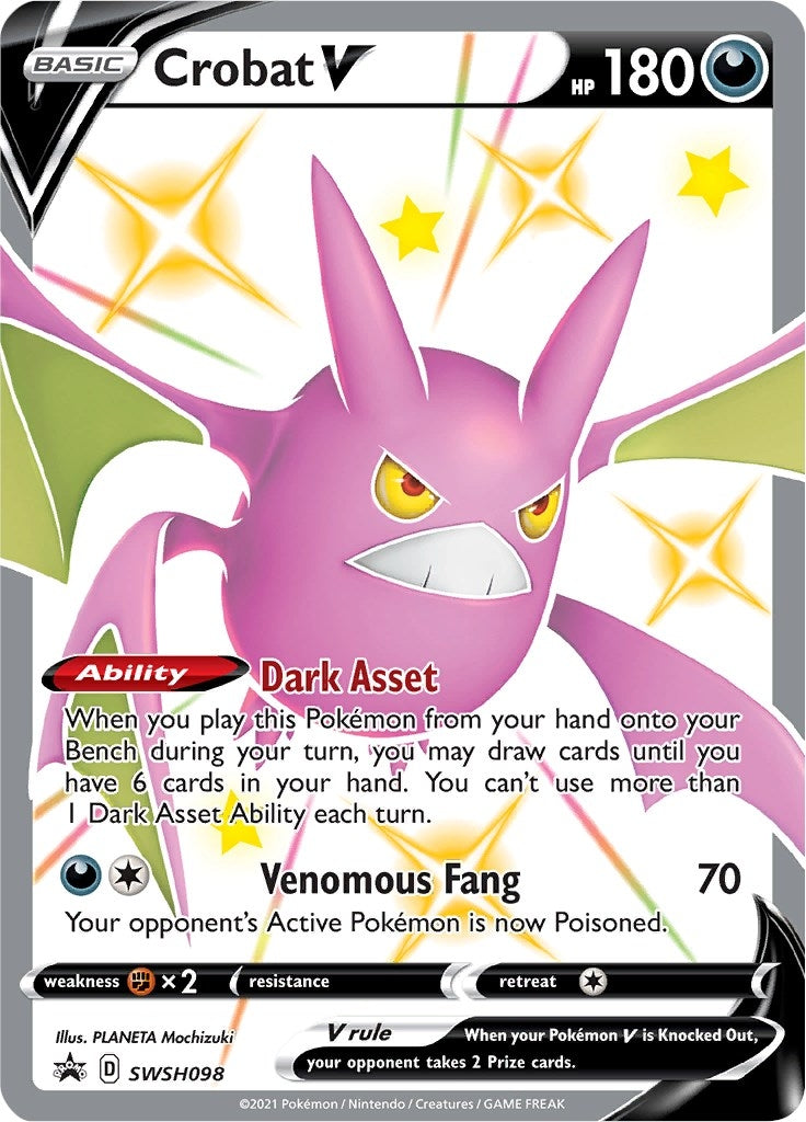 Crobat V - SWSH098 (SWSH098) [SWSH: Sword & Shield Promo Cards]