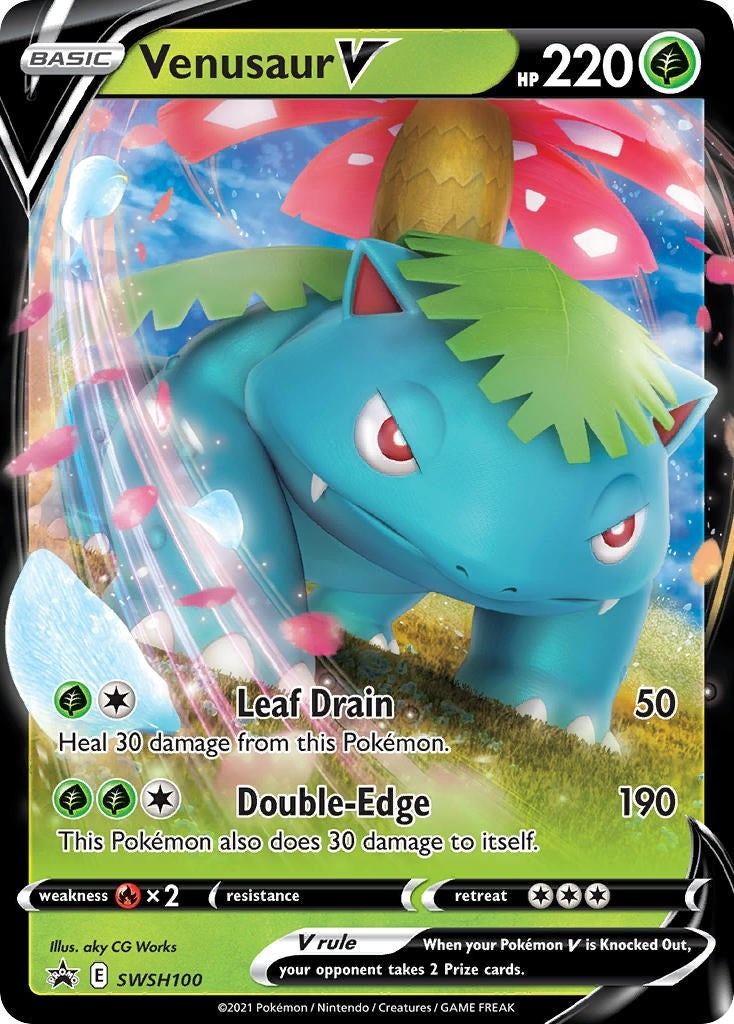Image for Venusaur V - SWSH100 (SWSH100) [SWSH: Sword & Shield Promo Cards] - Pokemon