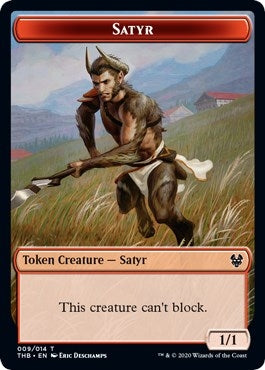 Image for Satyr // Goblin Construct Double-sided Token (Challenger 2021) (9 // 11) [Unique and Miscellaneous Promos] - Magic: The Gathering