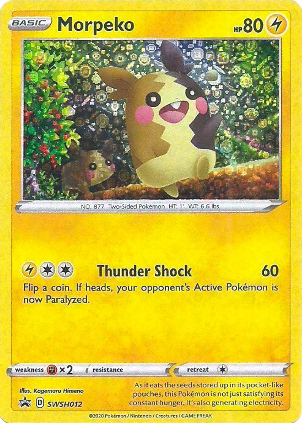 Image for Morpeko - SWSH012 (General Mills Promo) (SWSH012) [Miscellaneous Cards & Products] - Pokemon