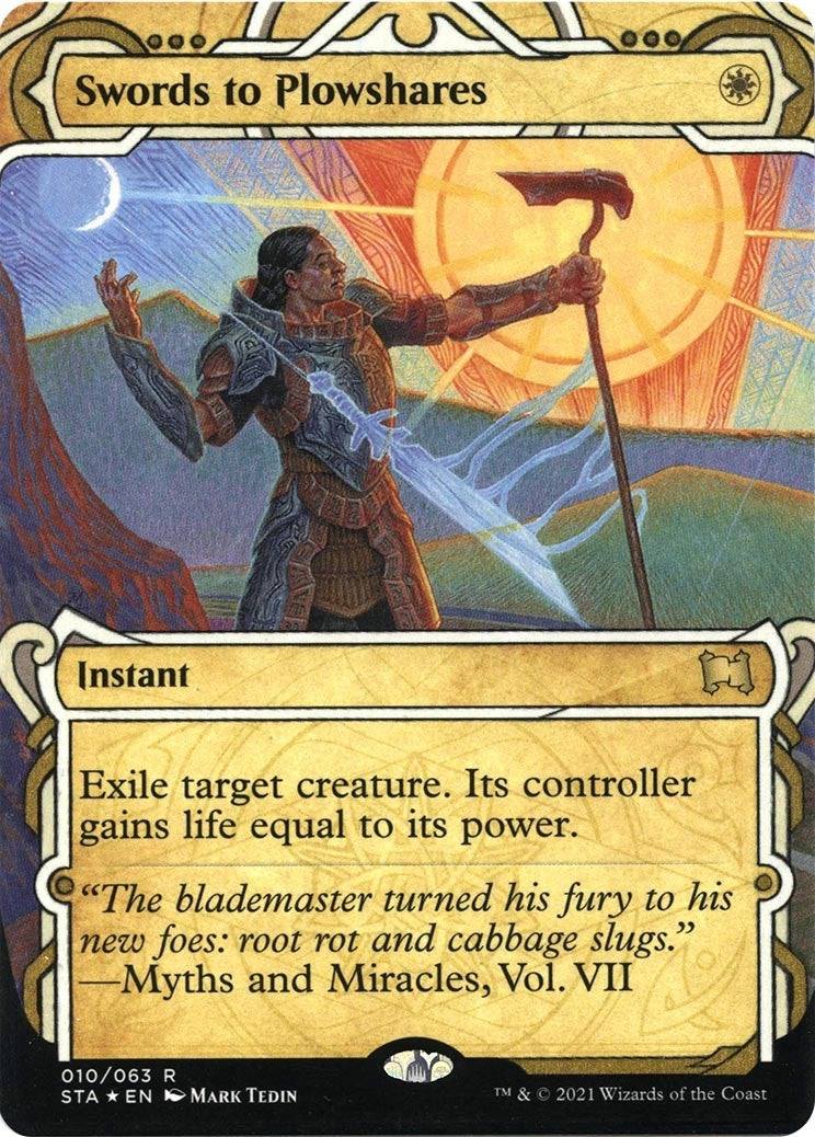Image for Swords to Plowshares (Foil Etched) (10) [Strixhaven: Mystical Archives] - Magic: The Gathering