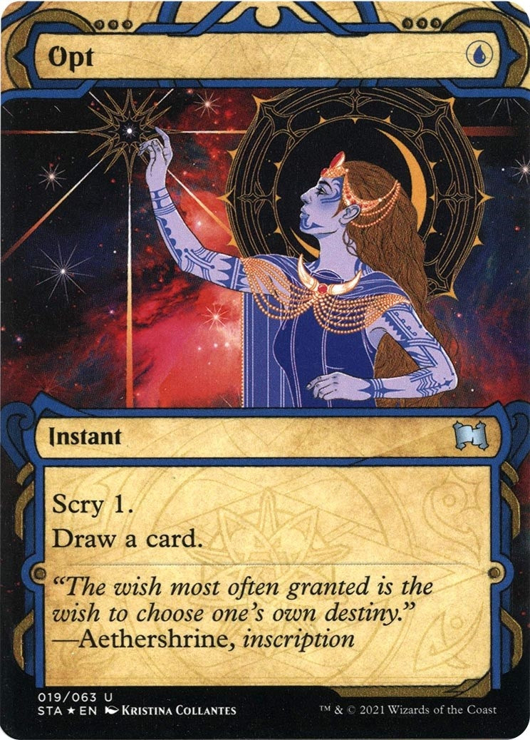Image for Opt (Foil Etched) (19) [Strixhaven: Mystical Archives] - Magic: The Gathering