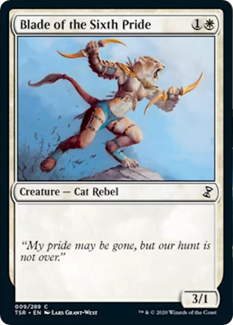 Image for Blade of the Sixth Pride (9) [Time Spiral: Remastered] - Magic: The Gathering