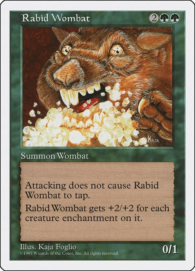 Image for Rabid Wombat [Fifth Edition] - Magic: The Gathering