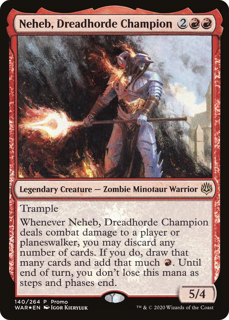 Image for Neheb, Dreadhorde Champion (140) [Media Promos] - Magic: The Gathering