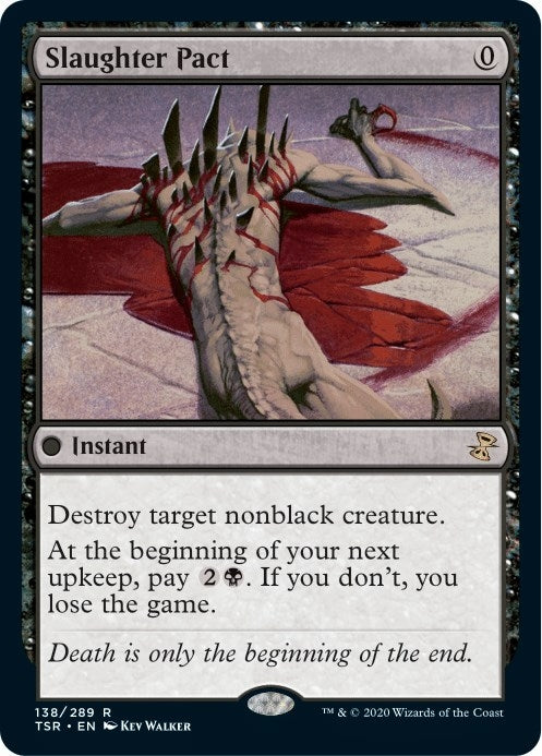 Image for Slaughter Pact (138) [Time Spiral: Remastered] - Magic: The Gathering
