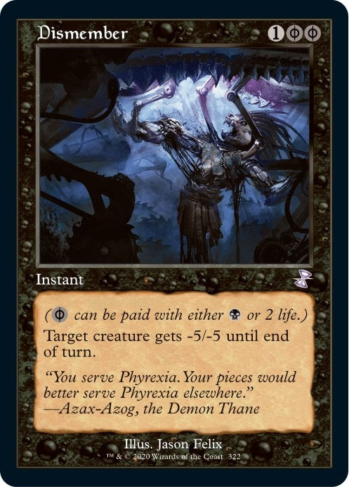 Image for Dismember (322) [Time Spiral: Remastered] - Magic: The Gathering