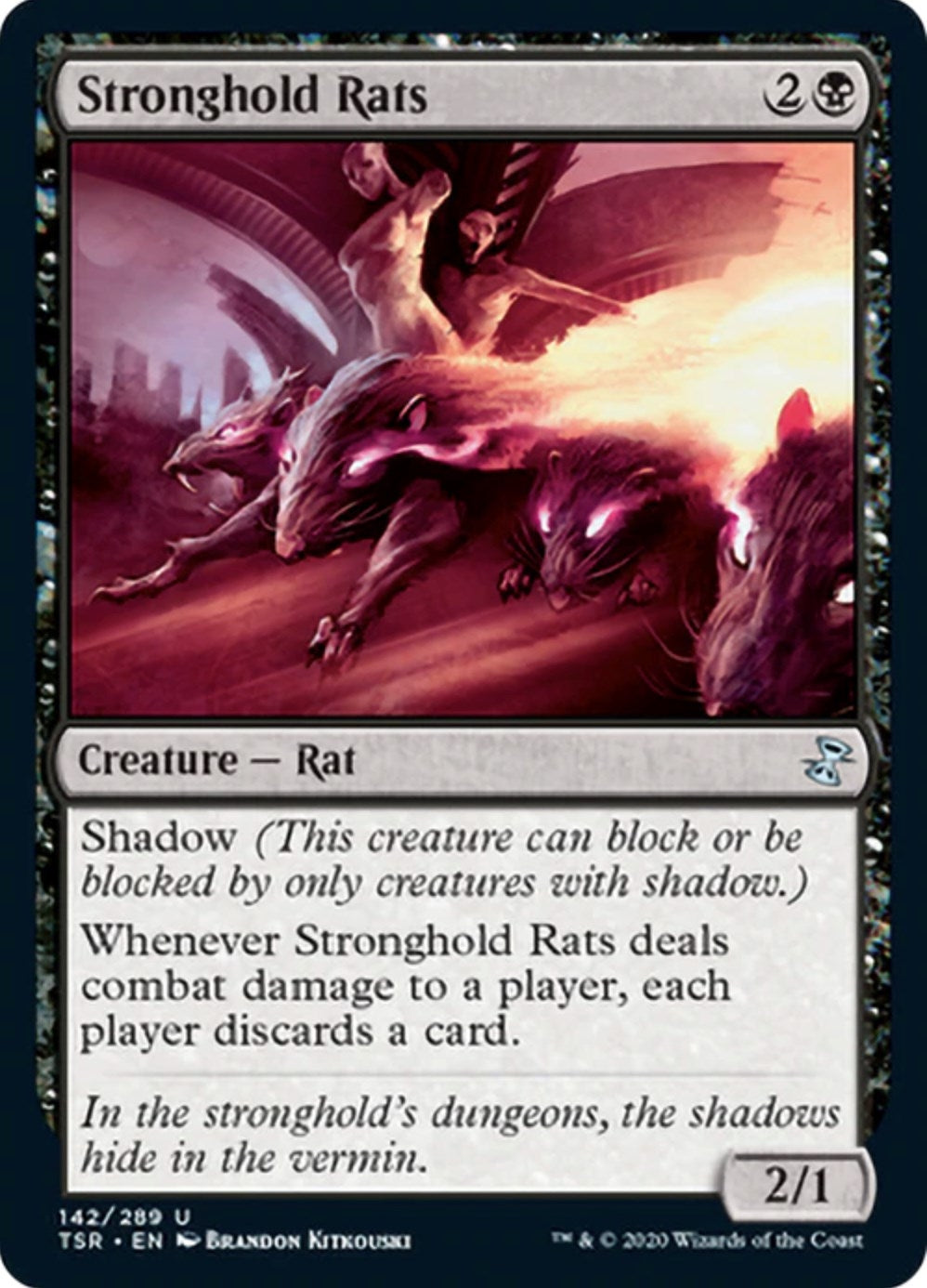 Image for Stronghold Rats (142) [Time Spiral: Remastered] - Magic: The Gathering