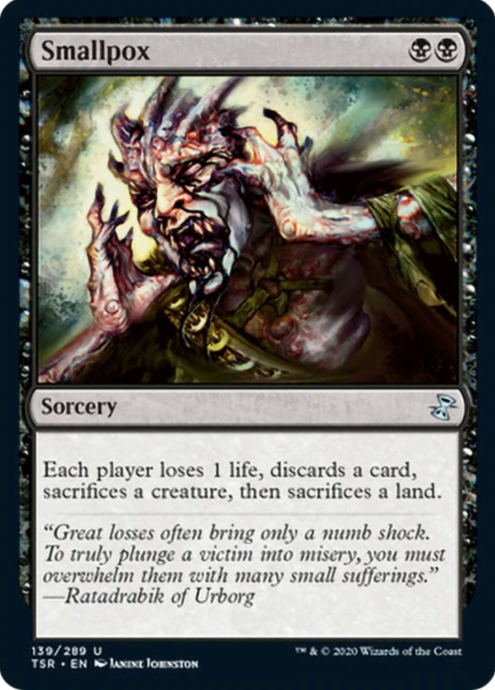 Image for Smallpox (139) [Time Spiral: Remastered] - Magic: The Gathering
