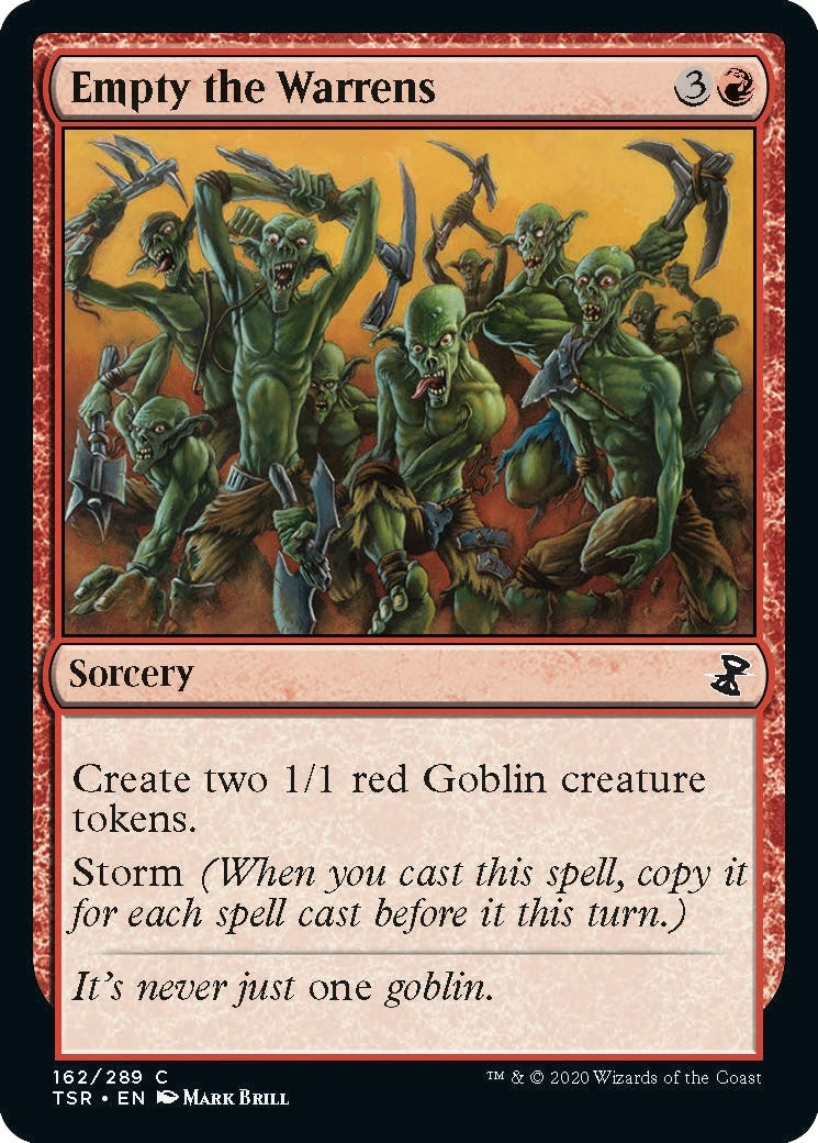 Image for Empty the Warrens (162) [Time Spiral: Remastered] - Magic: The Gathering