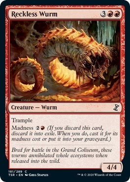 Image for Reckless Wurm (181) [Time Spiral: Remastered] - Magic: The Gathering