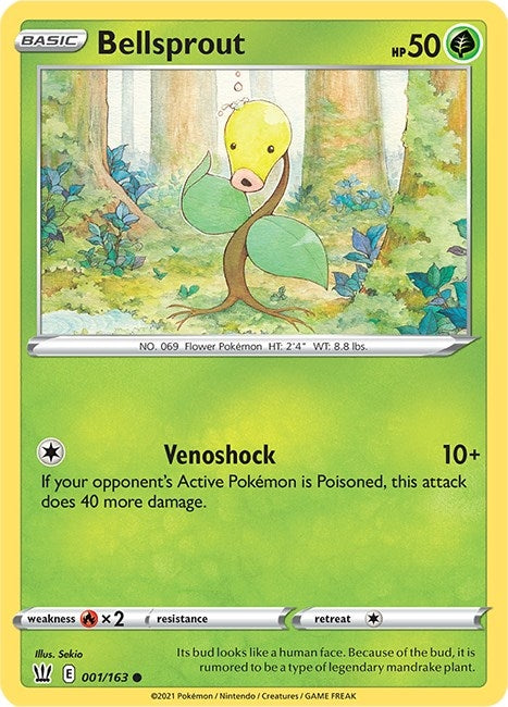 Image for Bellsprout (001/163) [SWSH05: Battle Styles] - Pokemon