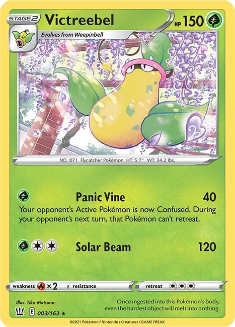 Image for Victreebel (003/163) [SWSH05: Battle Styles] - Pokemon