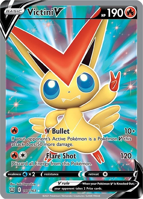 Image for Victini V (Full Art) (144/163) [SWSH05: Battle Styles] - Pokemon