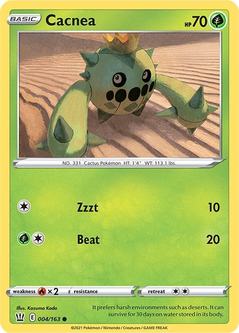 Image for Cacnea (004/163) [SWSH05: Battle Styles] - Pokemon