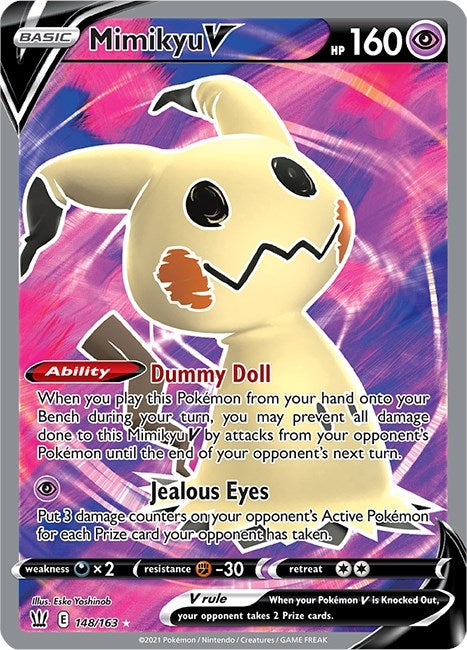 Image for Mimikyu V (Full Art) (148/163) [SWSH05: Battle Styles] - Pokemon