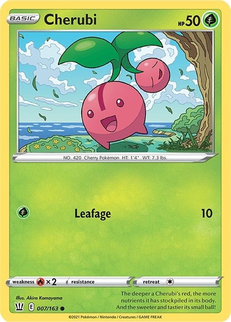 Image for Cherubi (007/163) [SWSH05: Battle Styles] - Pokemon