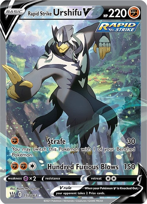 Image for Rapid Strike Urshifu V (Alternate Full Art) (153/163) [SWSH05: Battle Styles] - Pokemon