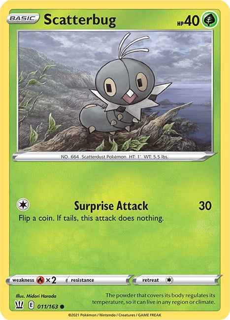 Image for Scatterbug (011/163) [SWSH05: Battle Styles] - Pokemon