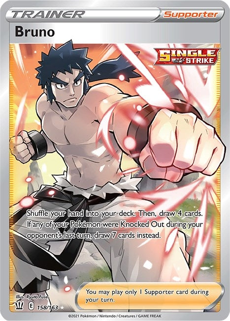Image for Bruno (Full Art) (158/163) [SWSH05: Battle Styles] - Pokemon