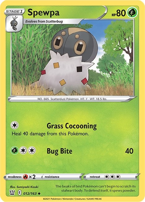 Image for Spewpa (012/163) [SWSH05: Battle Styles] - Pokemon