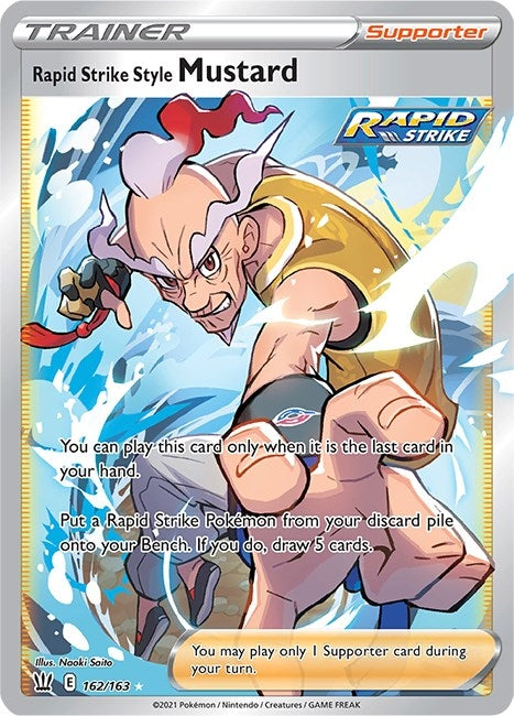 Image for Rapid Strike Style Mustard (Full Art) (162/163) [SWSH05: Battle Styles] - Pokemon