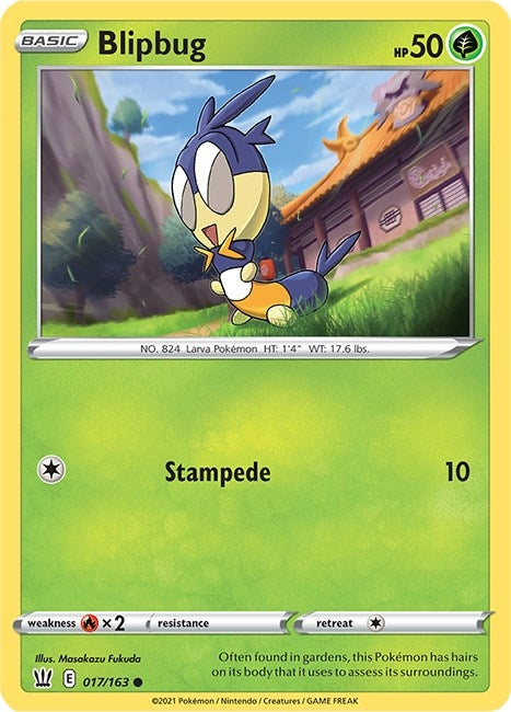Image for Blipbug (017/163) [SWSH05: Battle Styles] - Pokemon