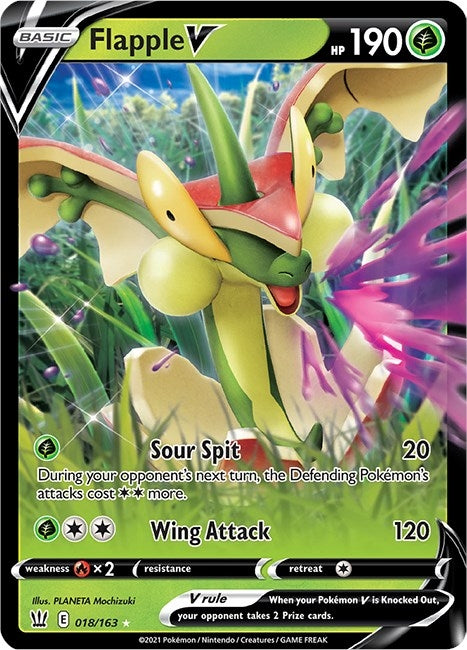 Image for Flapple V (018/163) [SWSH05: Battle Styles] - Pokemon