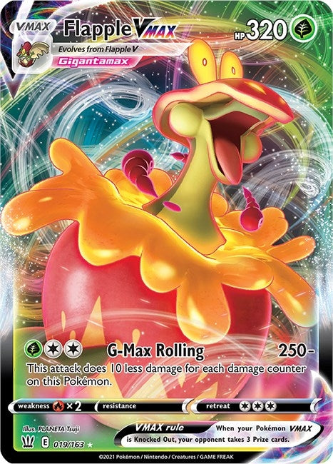 Image for Flapple VMAX (019/163) [SWSH05: Battle Styles] - Pokemon