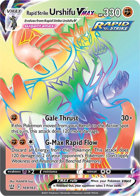 Image for Rapid Strike Urshifu VMAX (Secret) (169/163) [SWSH05: Battle Styles] - Pokemon