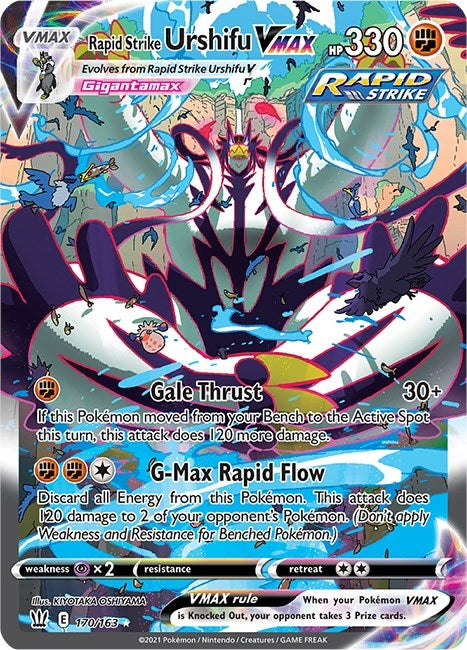 Image for Rapid Strike Urshifu VMAX (Alternate Art Secret) (170/163) [SWSH05: Battle Styles] - Pokemon