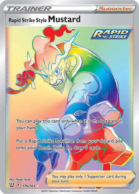 Image for Rapid Strike Style Mustard (Secret) (176/163) [SWSH05: Battle Styles] - Pokemon